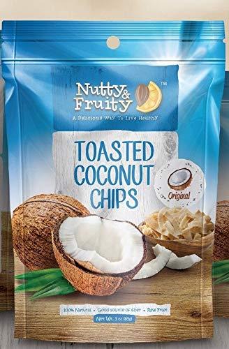 Algopix Similar Product 15 - Dried Toasted Coconut Chips By Nutty 