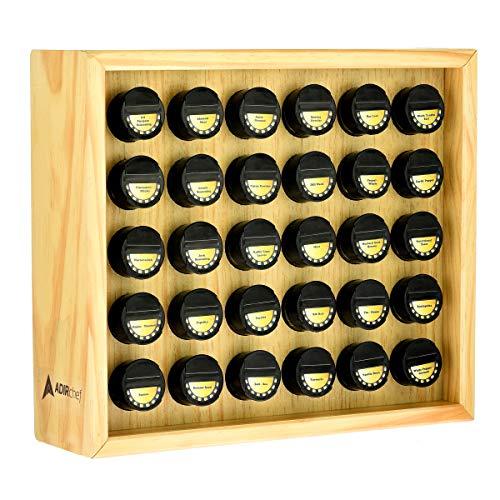 Algopix Similar Product 18 - AdirChef Wooden Spice Rack  Stand