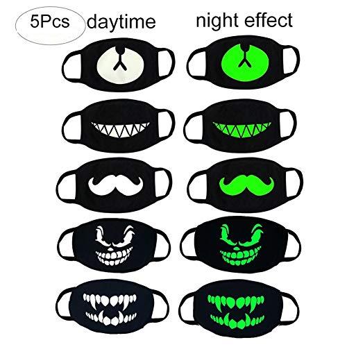 Algopix Similar Product 15 - MZYARD Cool Luminous Face Mouth Mask