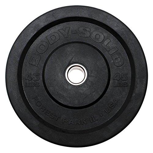 Algopix Similar Product 18 - BodySolid OBPP45 45Lb Black Bumper