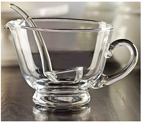 Algopix Similar Product 13 - Circleware Glass Gravy Boat with Ladle