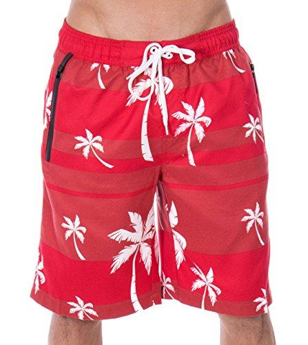 Algopix Similar Product 11 - ZENCO Mens Alvin Striped Palm Tree