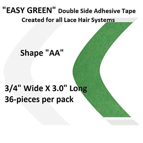 Algopix Similar Product 15 - Easy Green Hair System Tape Shape AA
