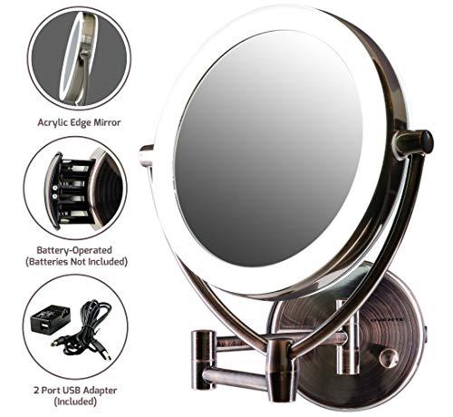 Algopix Similar Product 12 - Ovente Wall Mounted Makeup Mirror 95