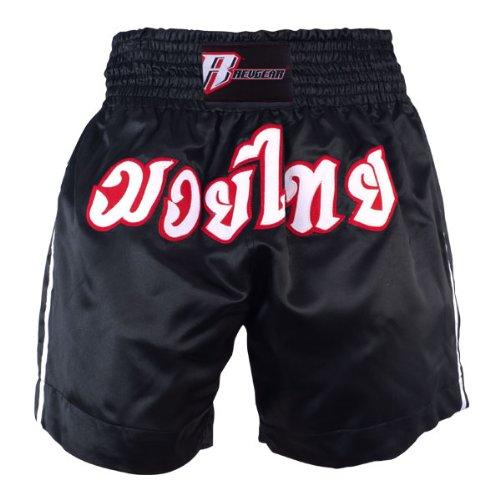 Algopix Similar Product 6 - Revgear Muay Thai Shorts (Black, Medium)