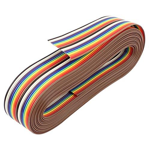 Algopix Similar Product 19 - uxcell 366M 20Pin Rainbow Color Flat
