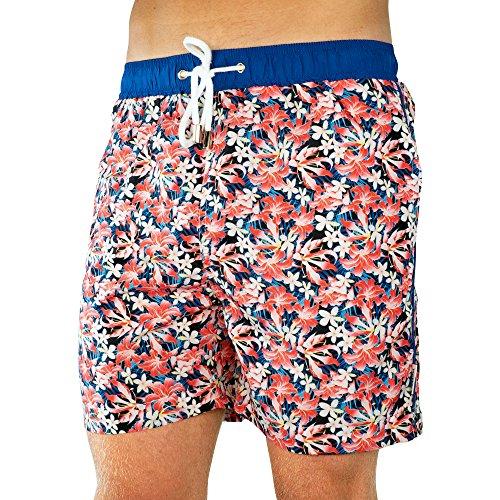 Algopix Similar Product 9 - Festiful Floral Swim Trunks Patterned