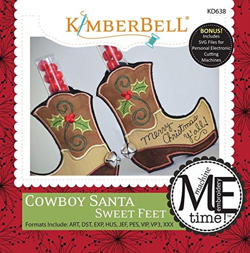 Algopix Similar Product 19 - CD Cowboy Santa Sweet Feet In the Hoop