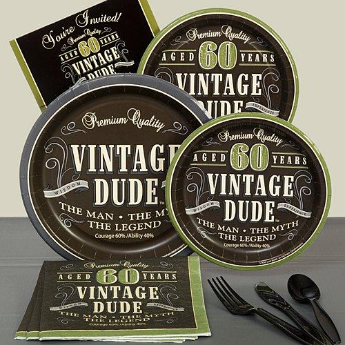 Algopix Similar Product 11 - Shindigz Vintage Dude 60th Basic Party