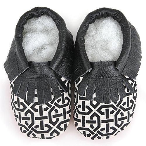 Algopix Similar Product 8 - AUGUSTA BABY Soft Sole Fringed Baby Boy