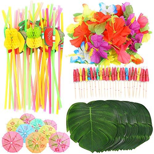 Algopix Similar Product 11 - Auihiay 108 Pieces Tropical Party