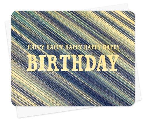 Algopix Similar Product 18 - Wood Strokes Wood Birthday Card by