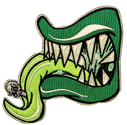 Algopix Similar Product 7 - Green Tongue Monster MouthTeeth Horror