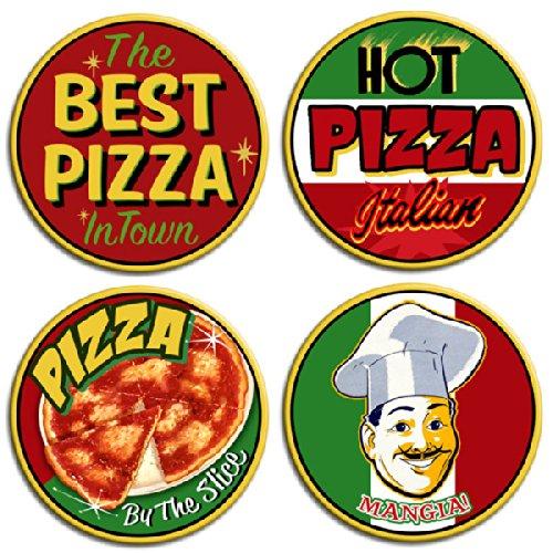 Algopix Similar Product 9 - Set of Pizza Magnets
