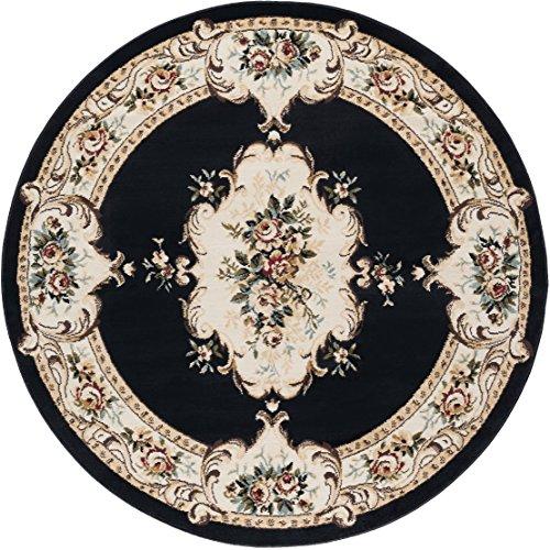 Algopix Similar Product 12 - Angeline Traditional Floral Black