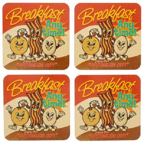 Algopix Similar Product 14 - Breakfast Anytime Coaster Set