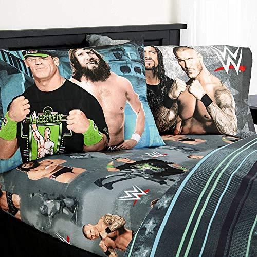 Algopix Similar Product 9 - WWE Microfiber Twin Bedding Sheet Set