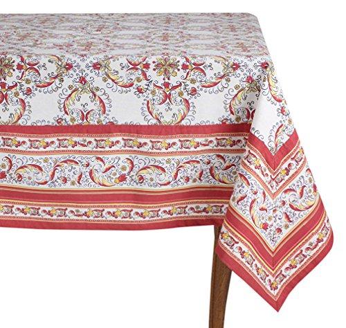 Algopix Similar Product 1 - Mahogany Stella Red Square Tablecloth