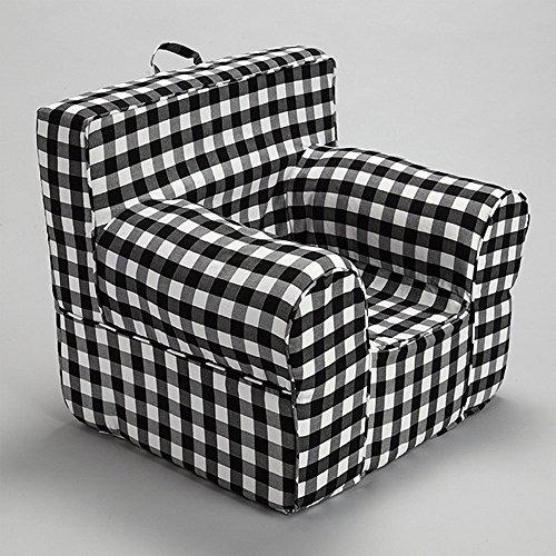 Algopix Similar Product 18 - CUB CHAIRS Oversize Black Gingham Chair