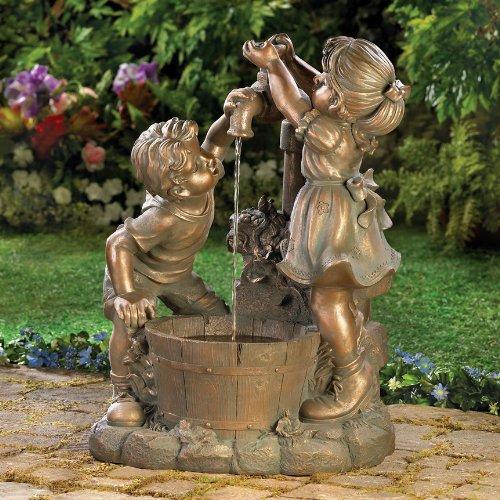 Algopix Similar Product 10 - Playful Children at the Well Fountain