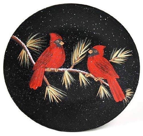 Algopix Similar Product 4 - Set of 2 Hand Painted Red Cardinals in