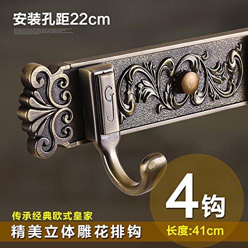 Algopix Similar Product 11 - LHbox Tap Retro Golden Row of Coat Hook