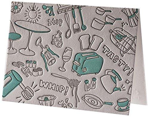 Algopix Similar Product 11 - Kitchenette Letterpress Thank You Notes