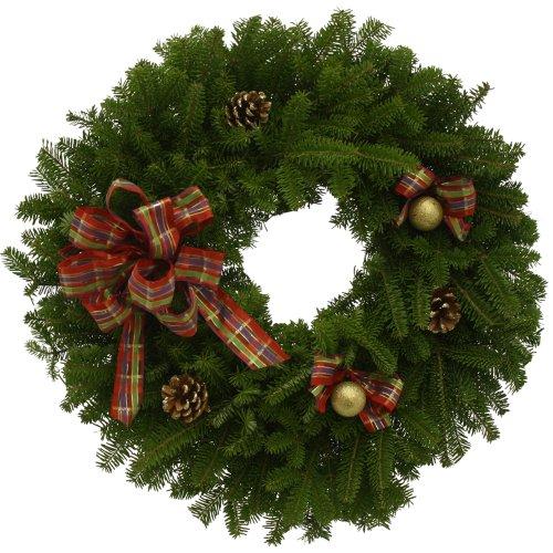 Algopix Similar Product 17 - Worcester Wreath 24Inch Jeweled Ribbon
