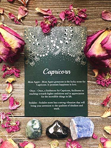 Algopix Similar Product 16 - Capricorn Crystal Zodiac Gift Set