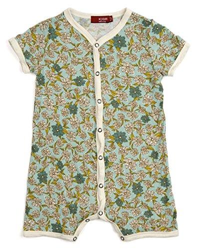 Algopix Similar Product 5 - Milkbarn Bamboo Shortall  Blue Floral