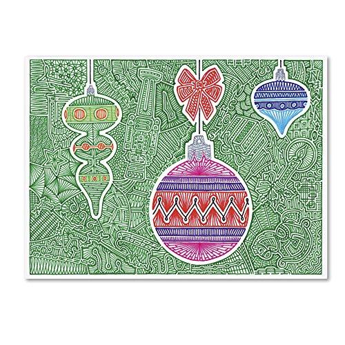 Algopix Similar Product 12 - Christmas Ornaments by Viz Art Ink