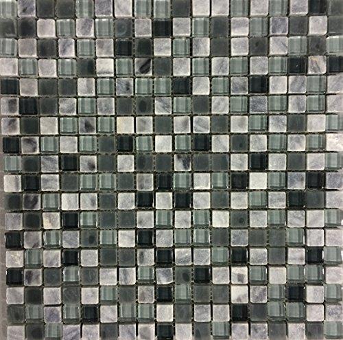 Algopix Similar Product 9 - Murano Azul Mosaic 12 In X 12 In
