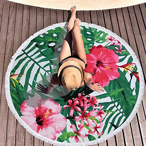 Algopix Similar Product 11 - BOBIBI Thick Round Beach Towel Blanket
