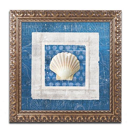 Algopix Similar Product 1 - Sea Shell III on Blue Artwork by