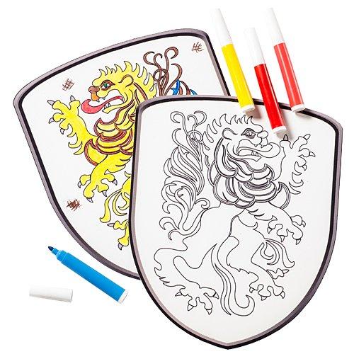 Algopix Similar Product 17 - Color Your Own Kingdom Shield