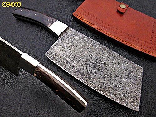 Algopix Similar Product 6 - Custom made Damascus Steel Cleaver
