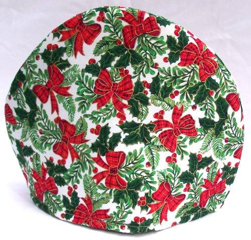 Algopix Similar Product 19 - Handmade Christmas Bows and Holly Print