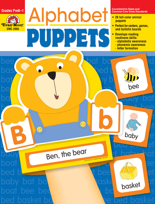 Algopix Similar Product 5 - Alphabet Puppets Grades PreK  1 