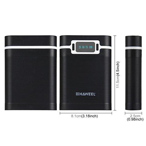 Algopix Similar Product 18 - HAWEEL 4 x 18650 Charger Box Portable