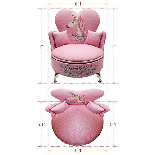 Algopix Similar Product 16 - Sparkle123 Unicorn Kid Jewelry Box for