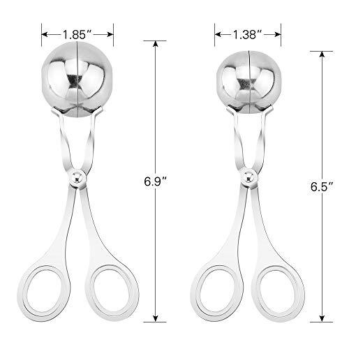 Algopix Similar Product 14 - Meat Ballers KOMAKE 2 PCS Stainless