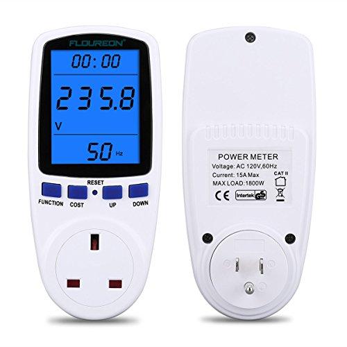 Algopix Similar Product 12 - FLOUREON Power Meter Plug Energy