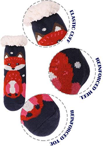 Algopix Similar Product 10 - Boys Girls Slipper Socks Fuzzy Warm