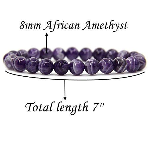 Algopix Similar Product 13 - Natural African Amethyst Gemstone 8mm