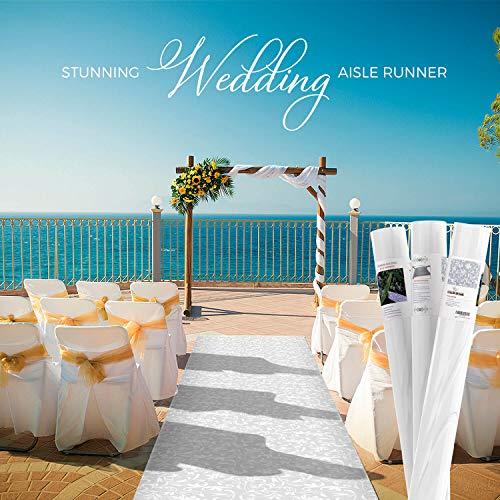 Algopix Similar Product 13 - Wedding Aisle Runner with Floral Motif