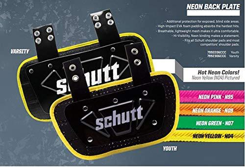 Algopix Similar Product 14 - Schutt Sports Neon Football Back Plate