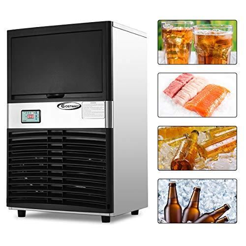 Algopix Similar Product 14 - COSTWAY Commercial Ice Maker 100LB24H
