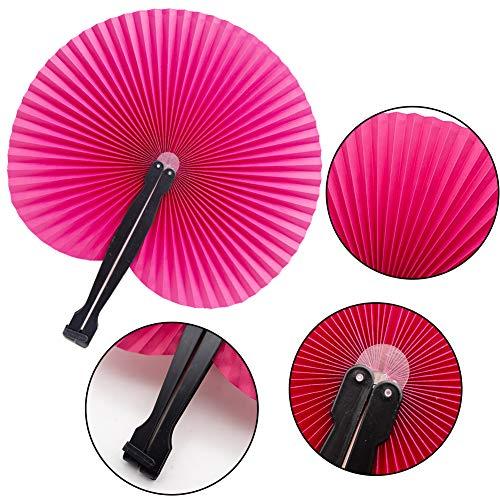 Algopix Similar Product 20 - Johouse 12PCS Paper Fans Round Shaped