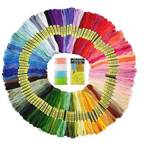 Algopix Similar Product 13 - Premium Rainbow Color Embroidery Floss