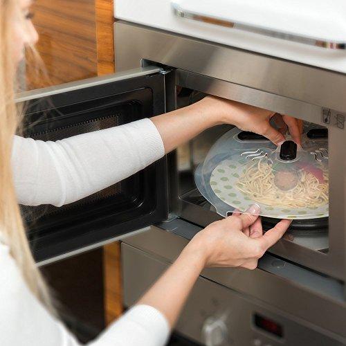 Algopix Similar Product 12 - Microwave Plate Cover with Magnetic